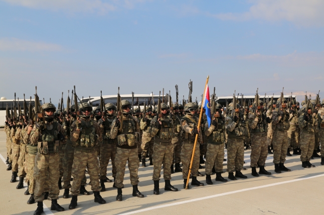 Şırnak'tan 660 asker ve korucu Afrin'e uğurlandı